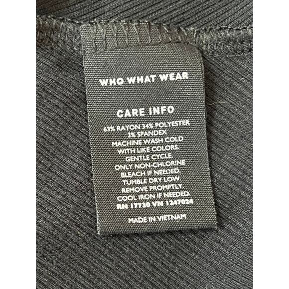 Who What Wear Black Knit Turtleneck Sleeveless Minimalist Maxi Dress XXL - Picture 8 of 9